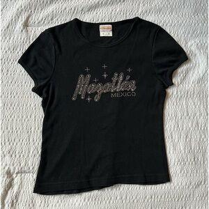 black baby tee
